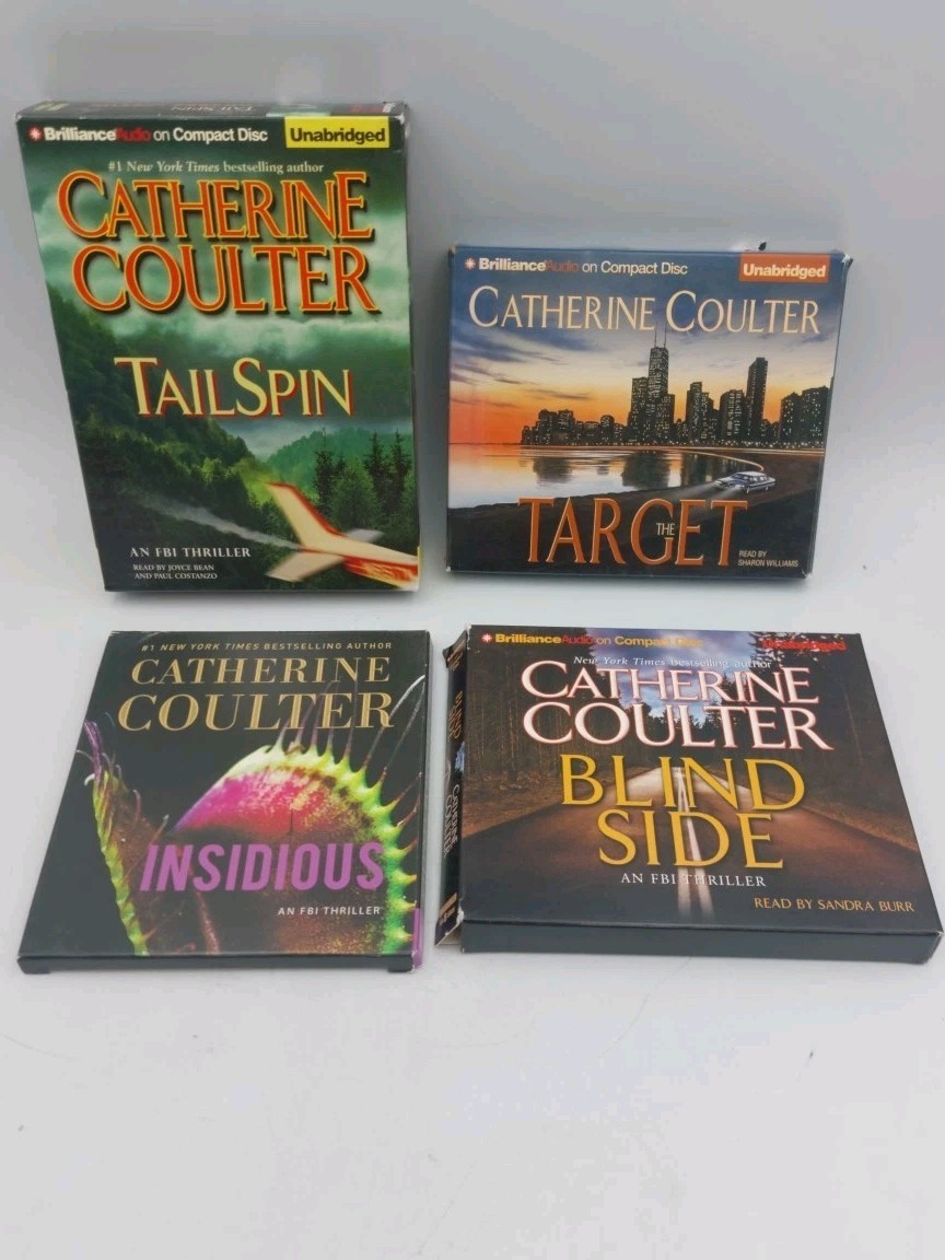 Lot of 4 Catherine Coulter Audiobooks on CD Sets