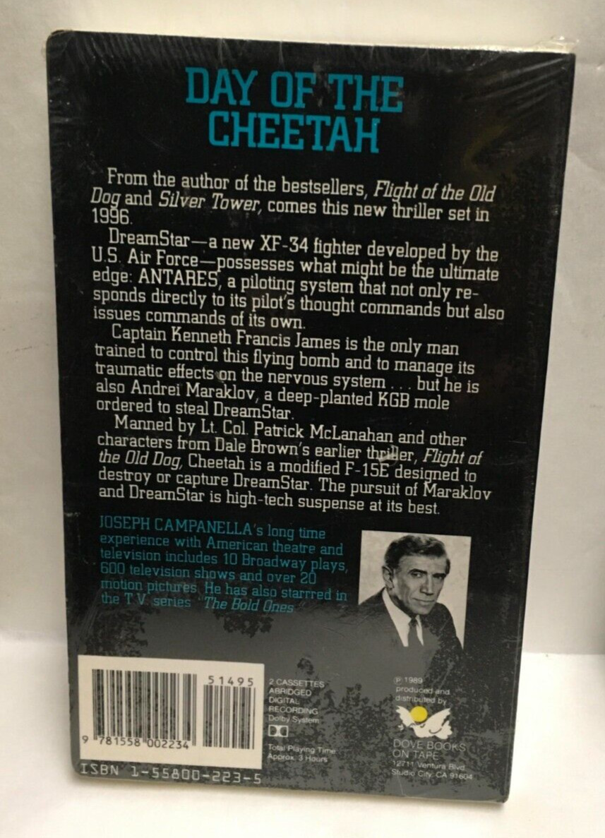 Day of the Cheetah by Dale Brown Read by Joseph Campanella Dove Books on Tape