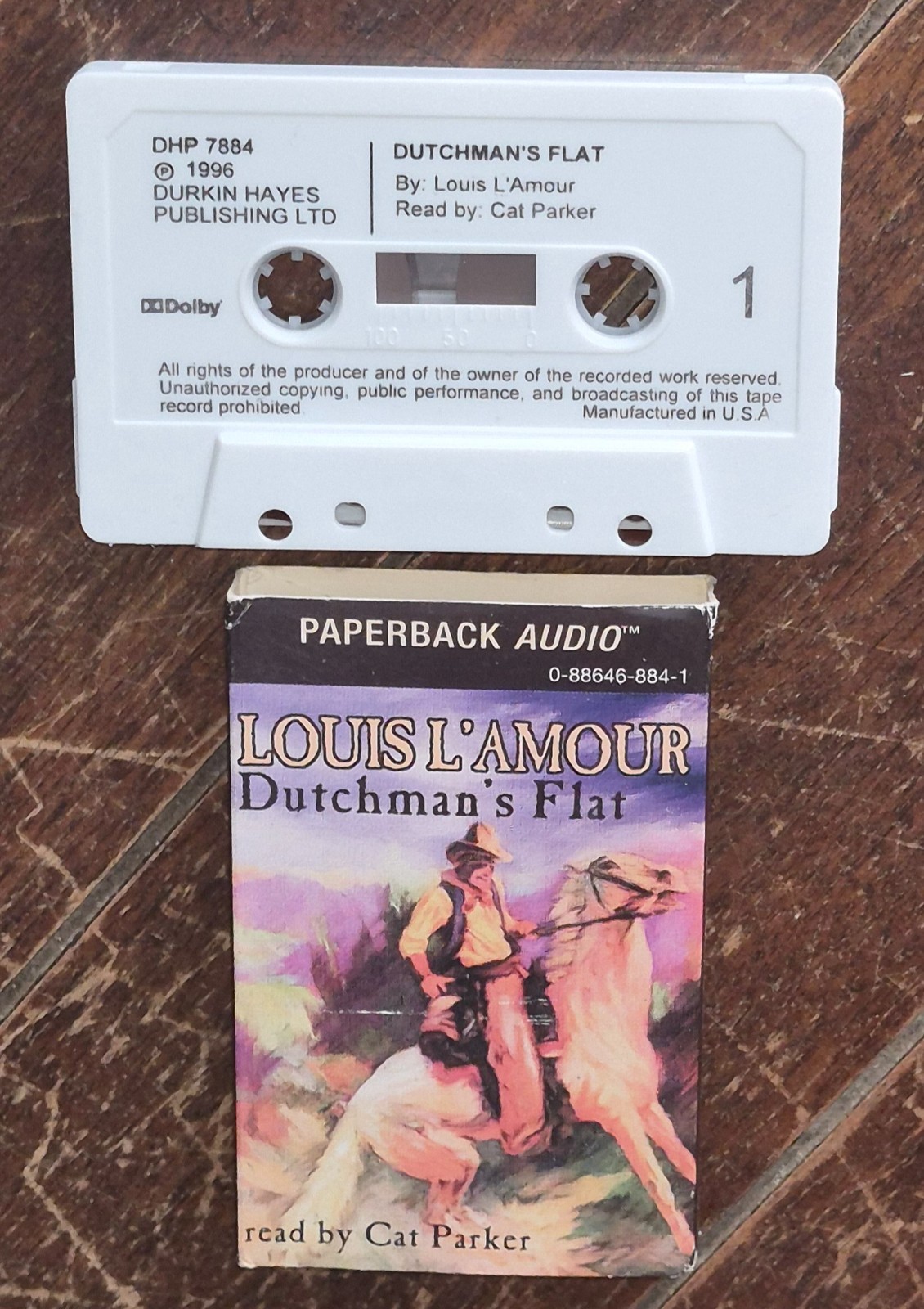 Louis L’Amour (1996) *DUTCHMAN’S FLAT* Paperback Audio on Cassette