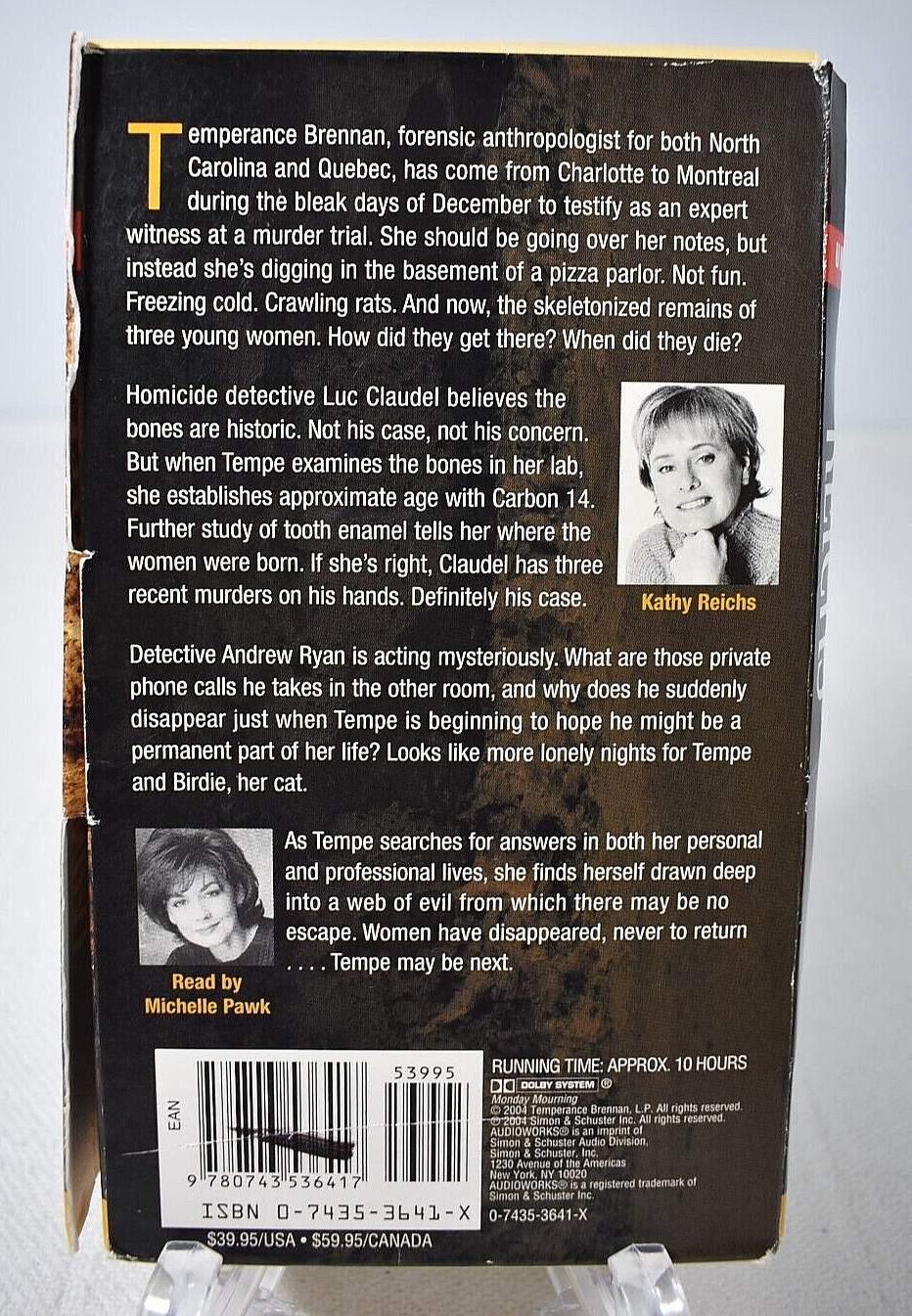 Kathy Reichs’, «MONDAY MOURNING» Unabridged Audio Book (6 Cassettes / 10 Hours)