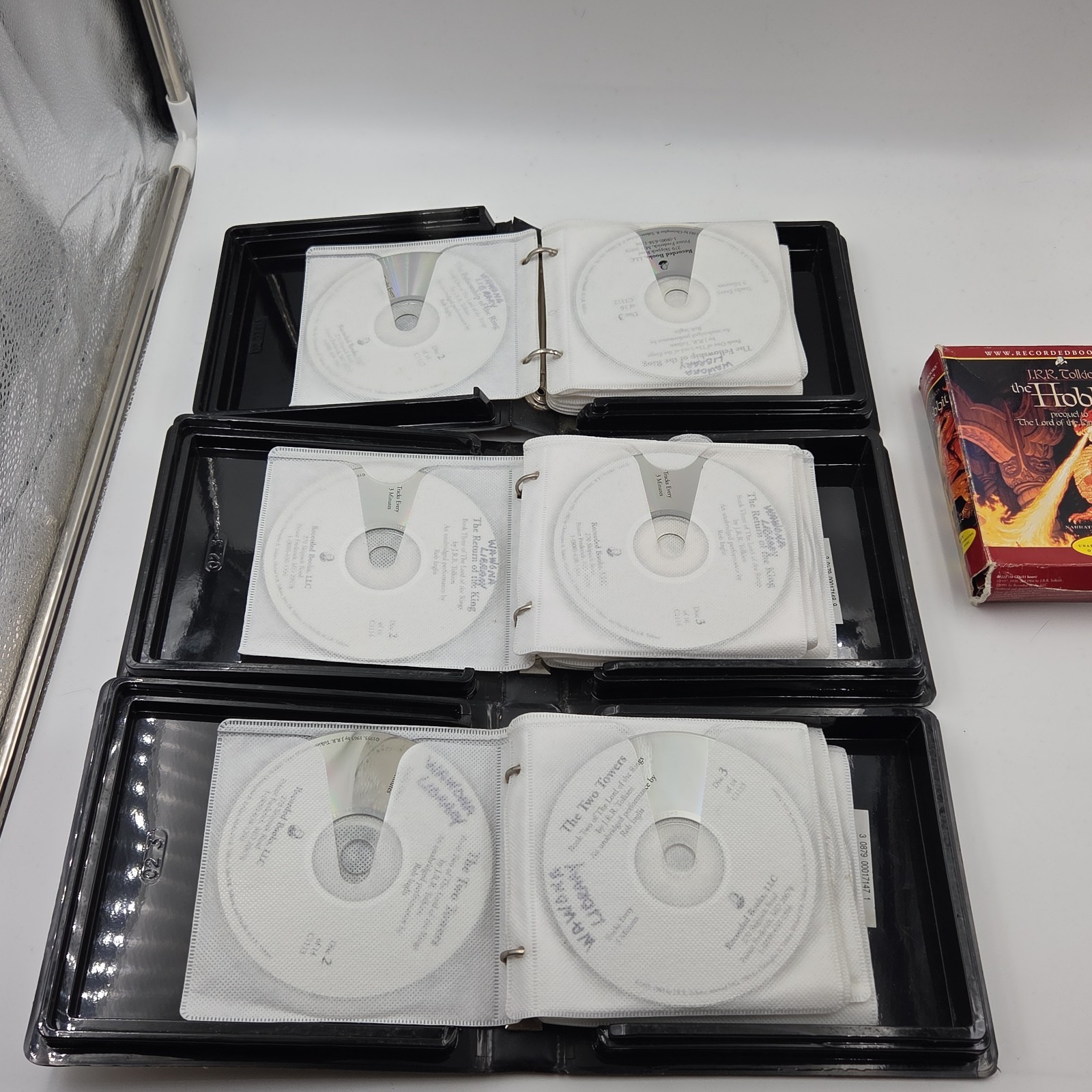 Complete Disc Set Lord of the Rings & Hobbit Unabridged Recorded Audiobooks CD