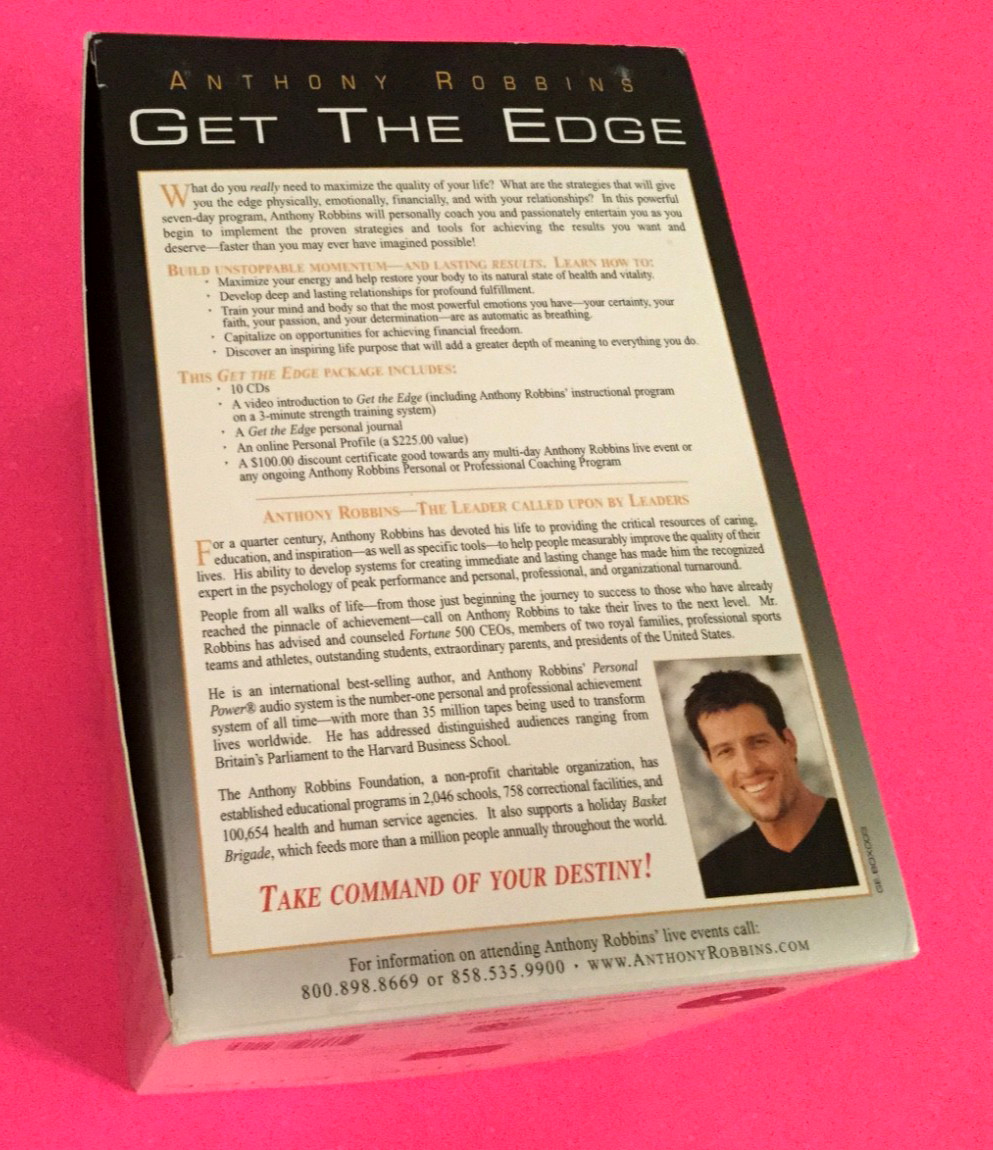 10 CD Box Set Anthony Tony Robbins Get The Edge