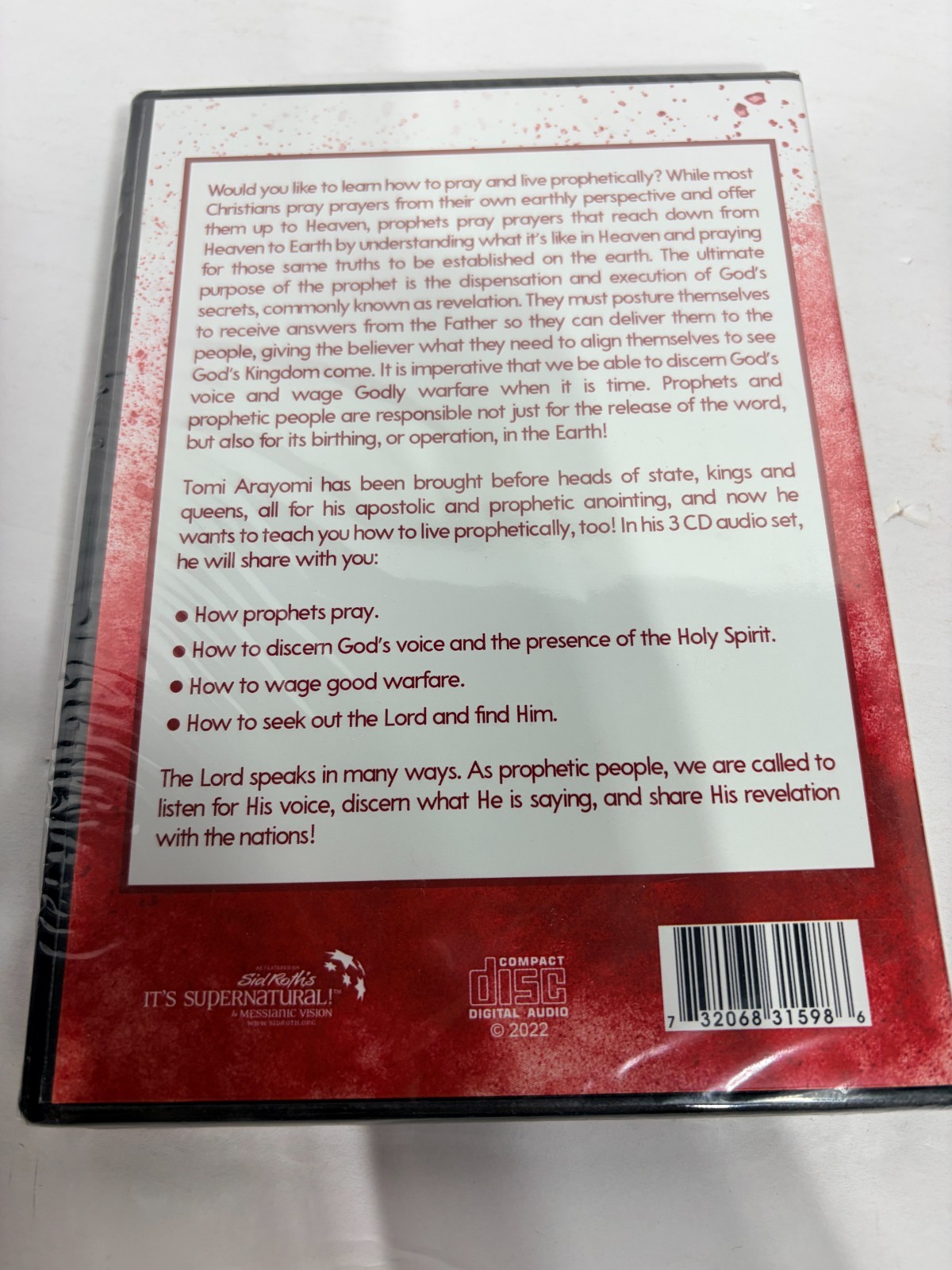 Living Phophetically, Tom Arayomi Audio Disc