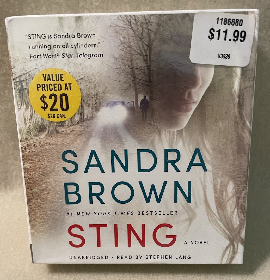 Sandra Brown- Sting unabridged Audiobook NEW