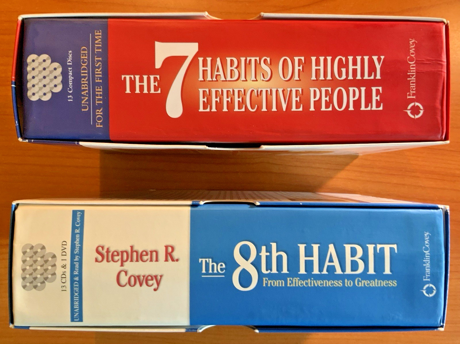 Stephen Covey 7 Habits + 8th Habit Unabridged CD Bundle Like New — FREE SHIPPING