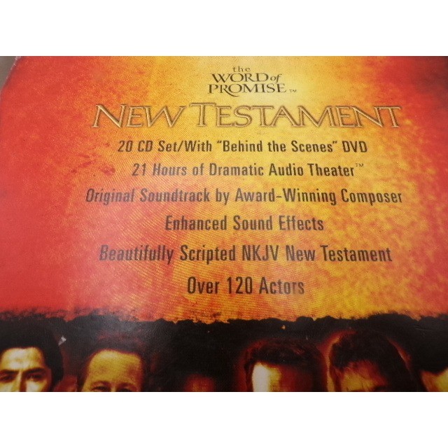 The Word of Promise New Testament NKJV Audio Bible 20 CD Set Jim Caviezel DVD