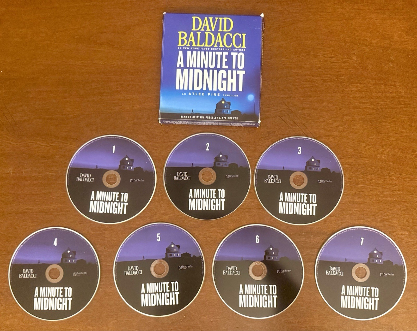 A Minute to Midnight by David Baldacci, 7 Compact Discs, Abridged, 8 Hrs, VG+