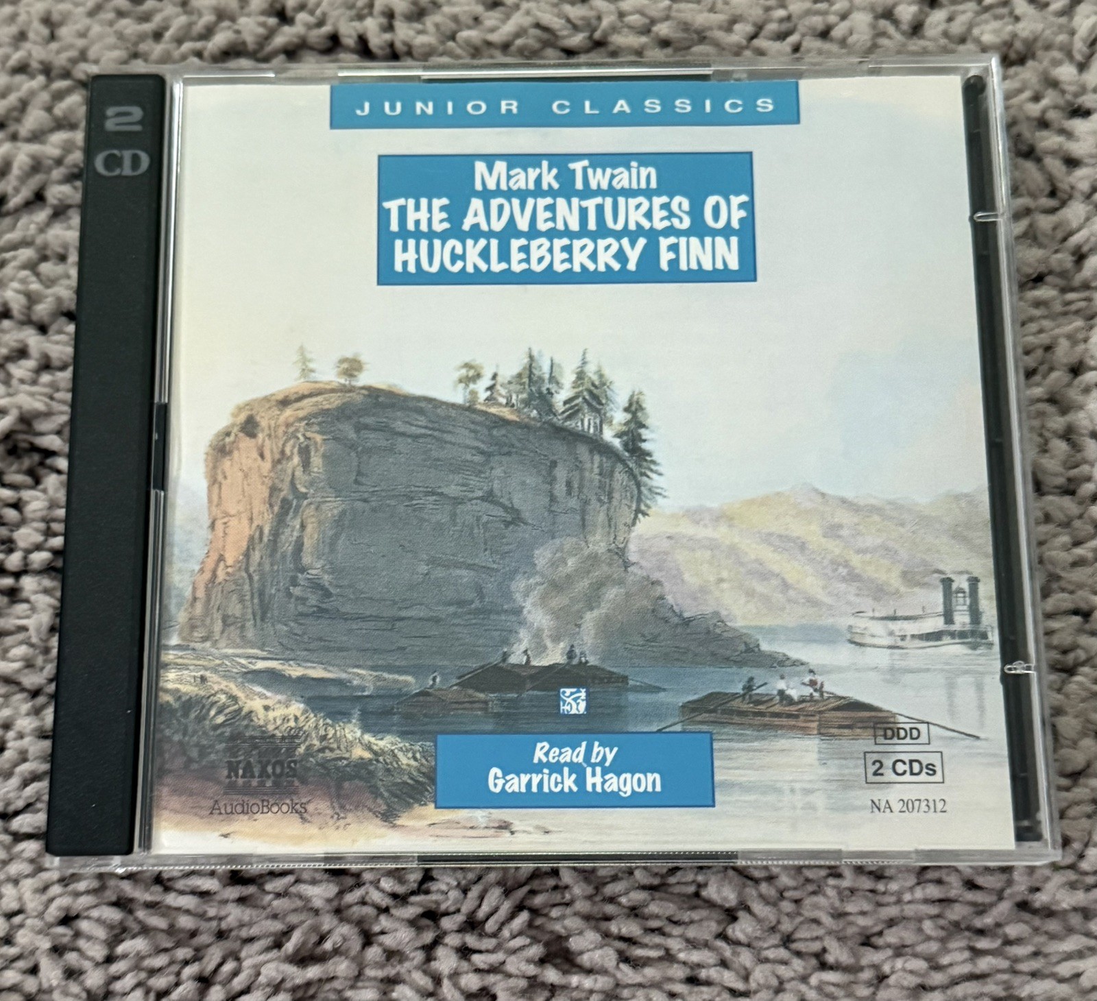 The Adventures of Huckleberry Finn by Mark Twain. Naxos Audiobook. 2 CDs.