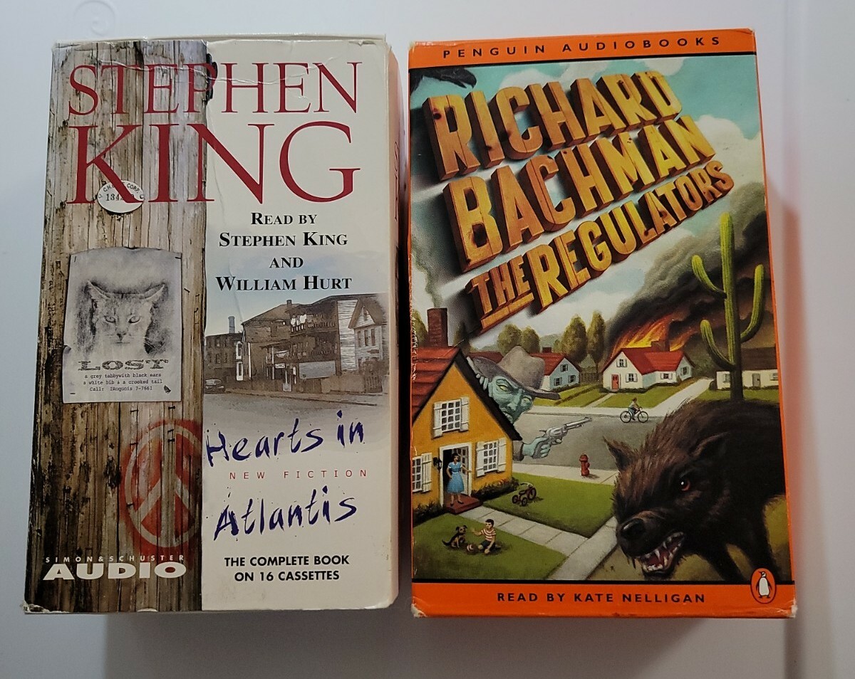 Stephen Kings Hearts in Atlantis & Richard Bachman The Regulators box cassettes!