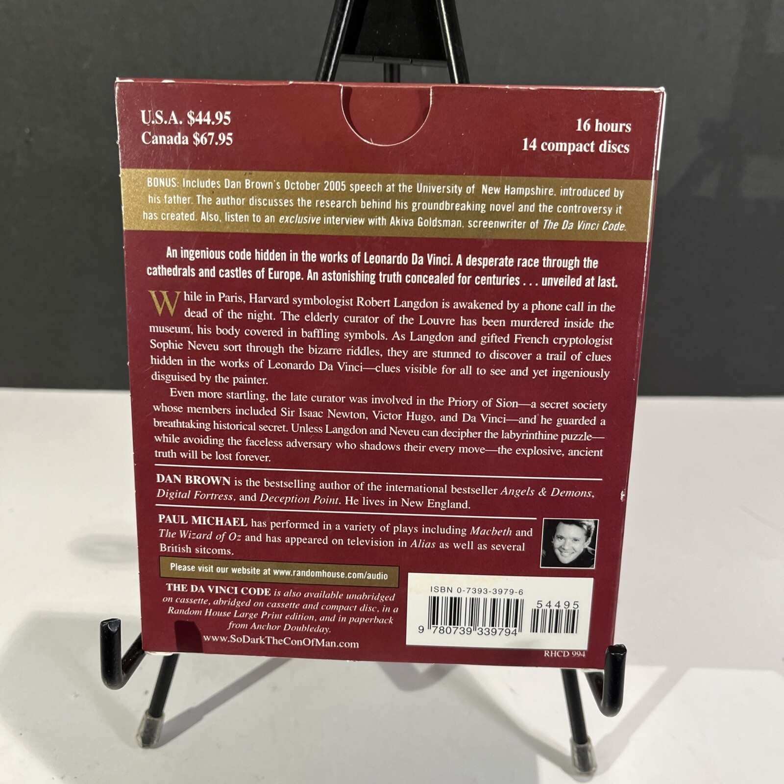 Robert Langdon Ser.: The Da Vinci Code by Dan Brown (2006, Audio, Other,…