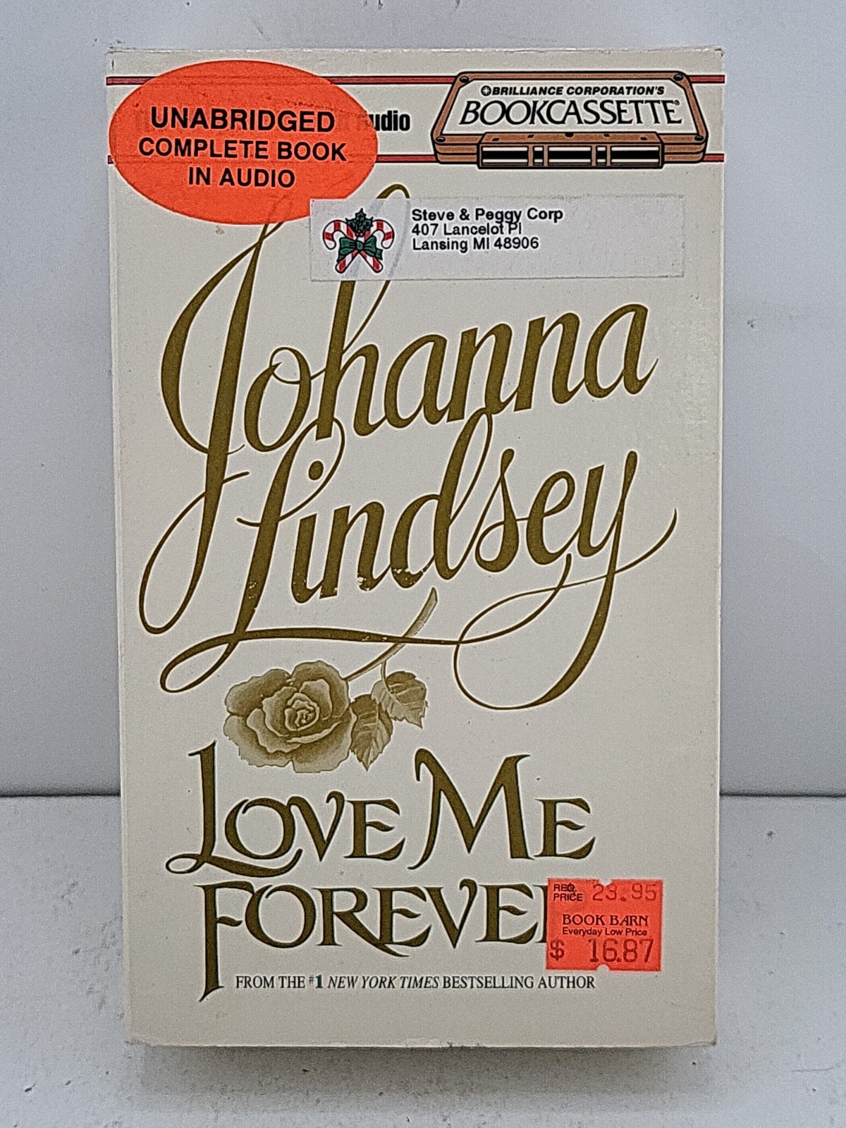 Love Me Forever : Sherring Cross by Johanna Lindsey (1995, Audio Cassette)