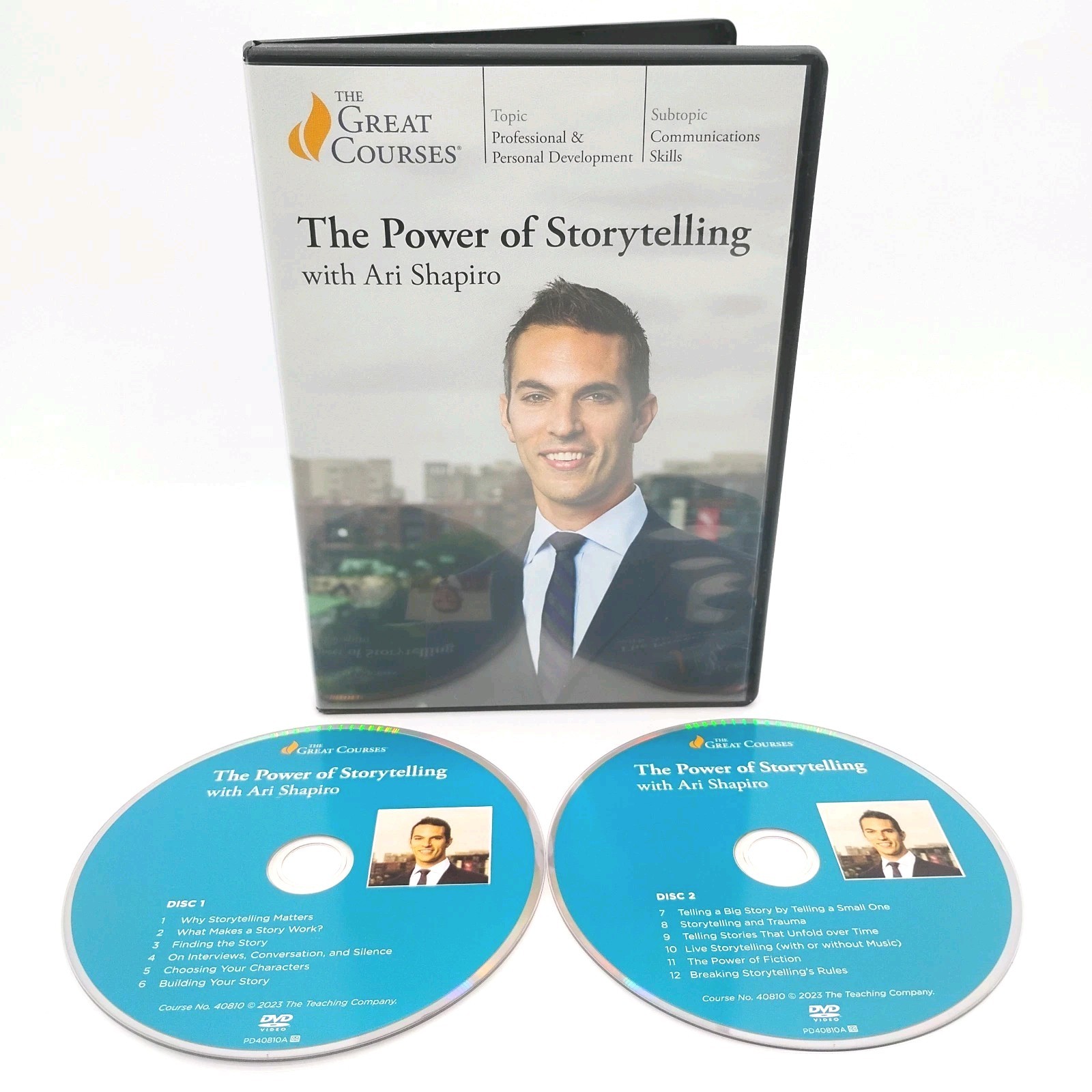 The Great Courses: The Power of Storytelling (DVD, 2-Disc) Ari Shapiro, No Book