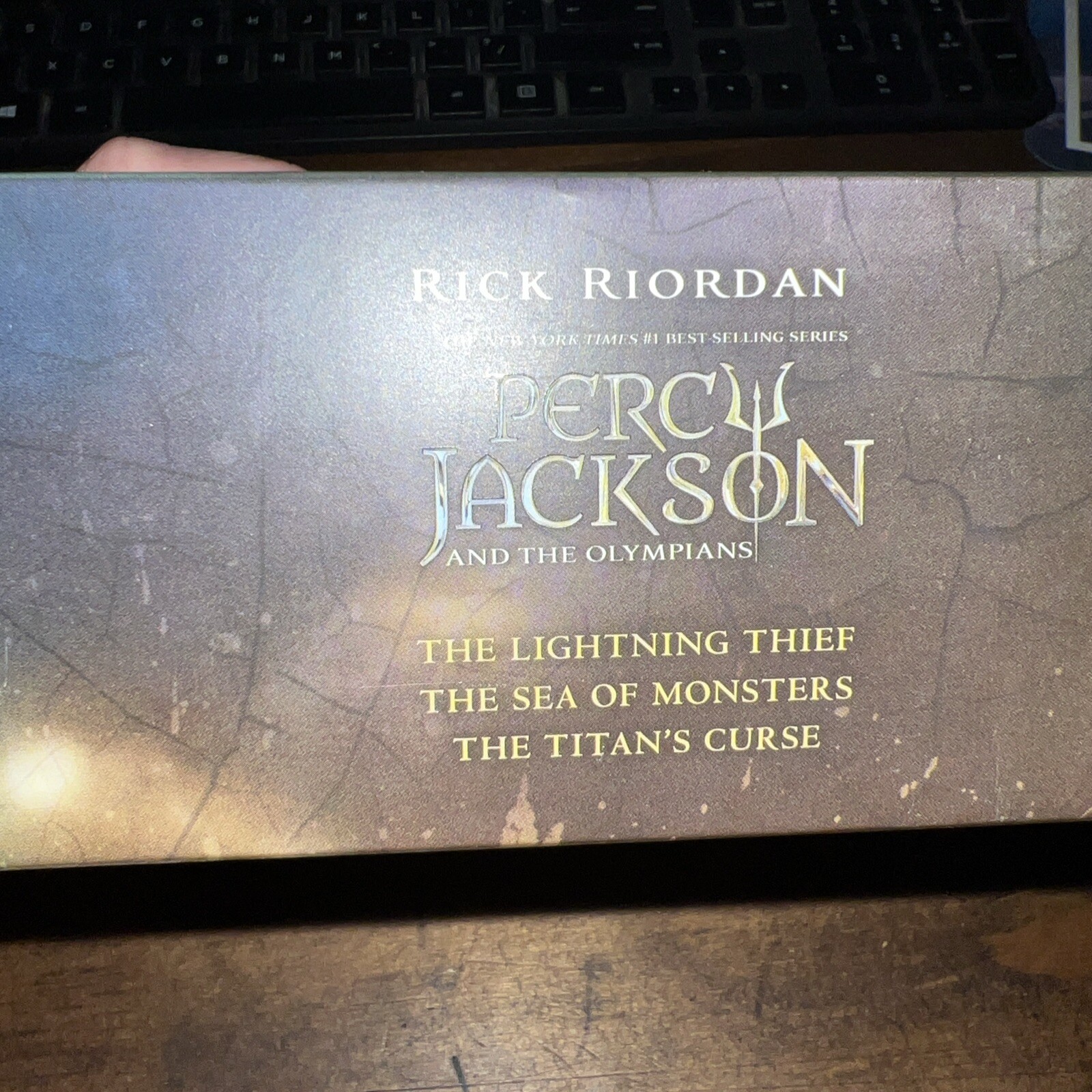 Percy Jackson and the Olympians 3 Book Paperback Boxed Set — GOOD