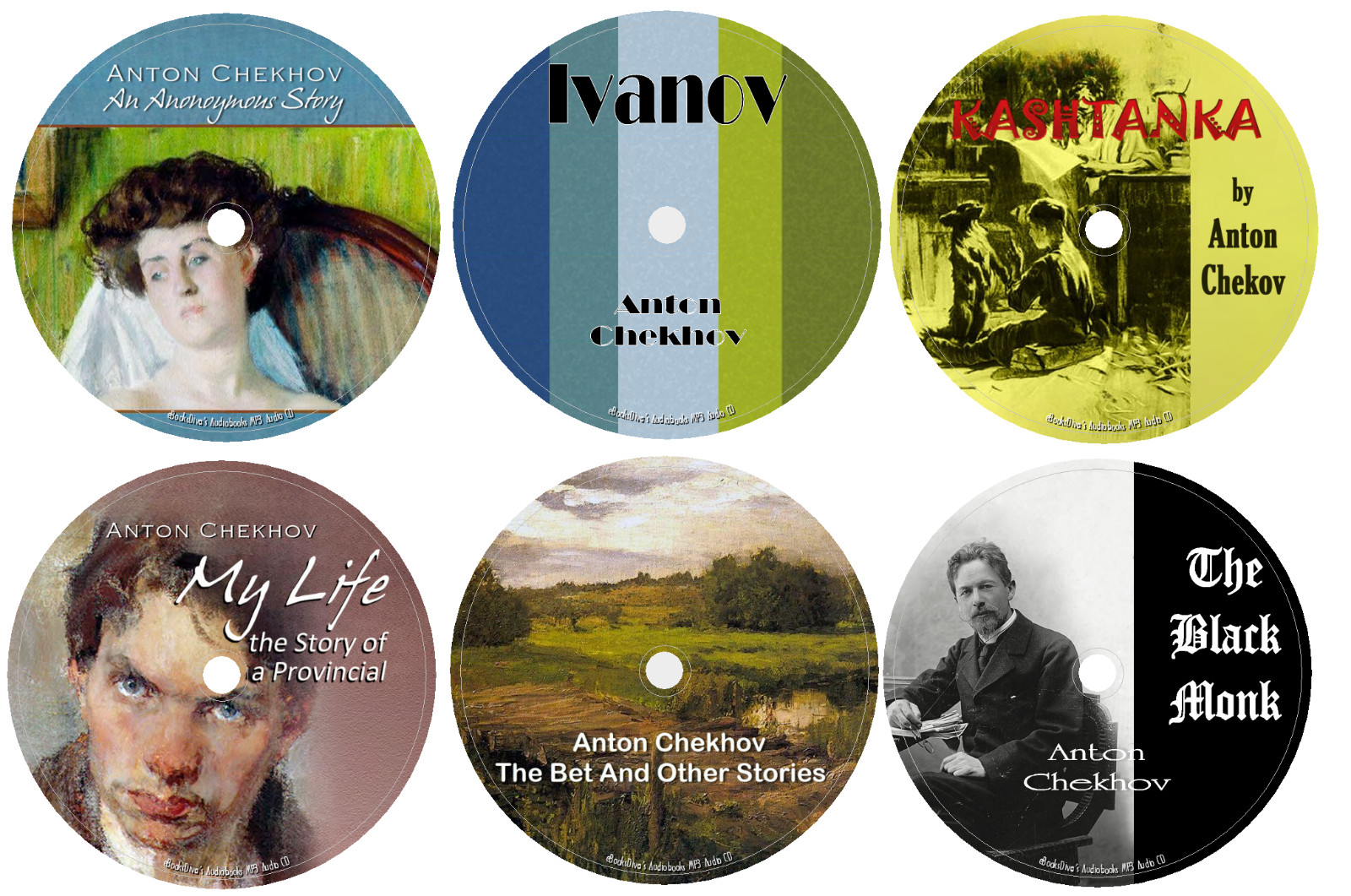 Creative Works of Anton Chekhov 23 Audiobooks in 23 MP3 Audio CDs