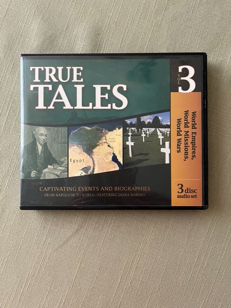 True Tales Vol 3 Audio Disc Set by Diana Waring, Napoleon to Korea History & Bio