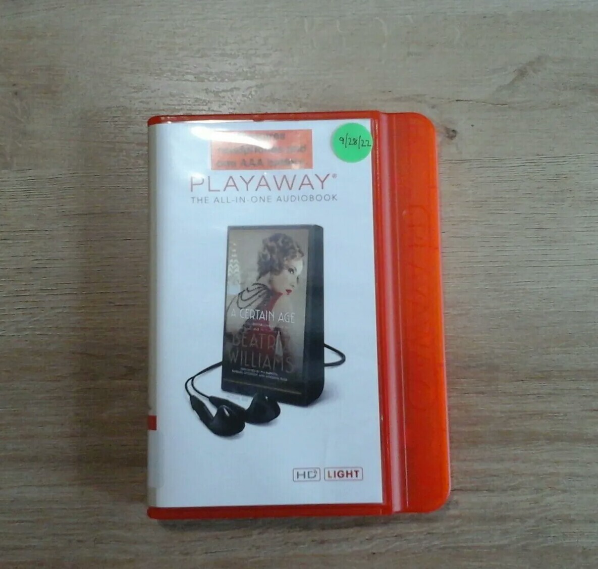 A Certain Age by Beatriz Williams Playaway audiobook