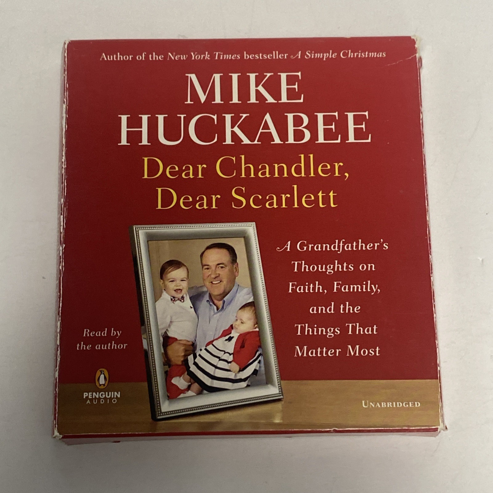 Mike Huckabee — Dear Chandler, Dear Scarlett (2012 Audiobook CD) REAL PICTURES!!