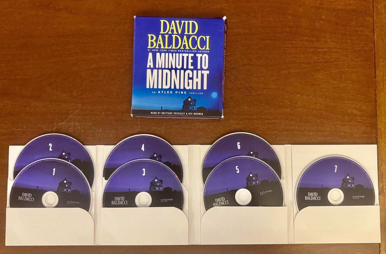 A Minute to Midnight by David Baldacci, 7 Compact Discs, Abridged, 8 Hrs, VG+