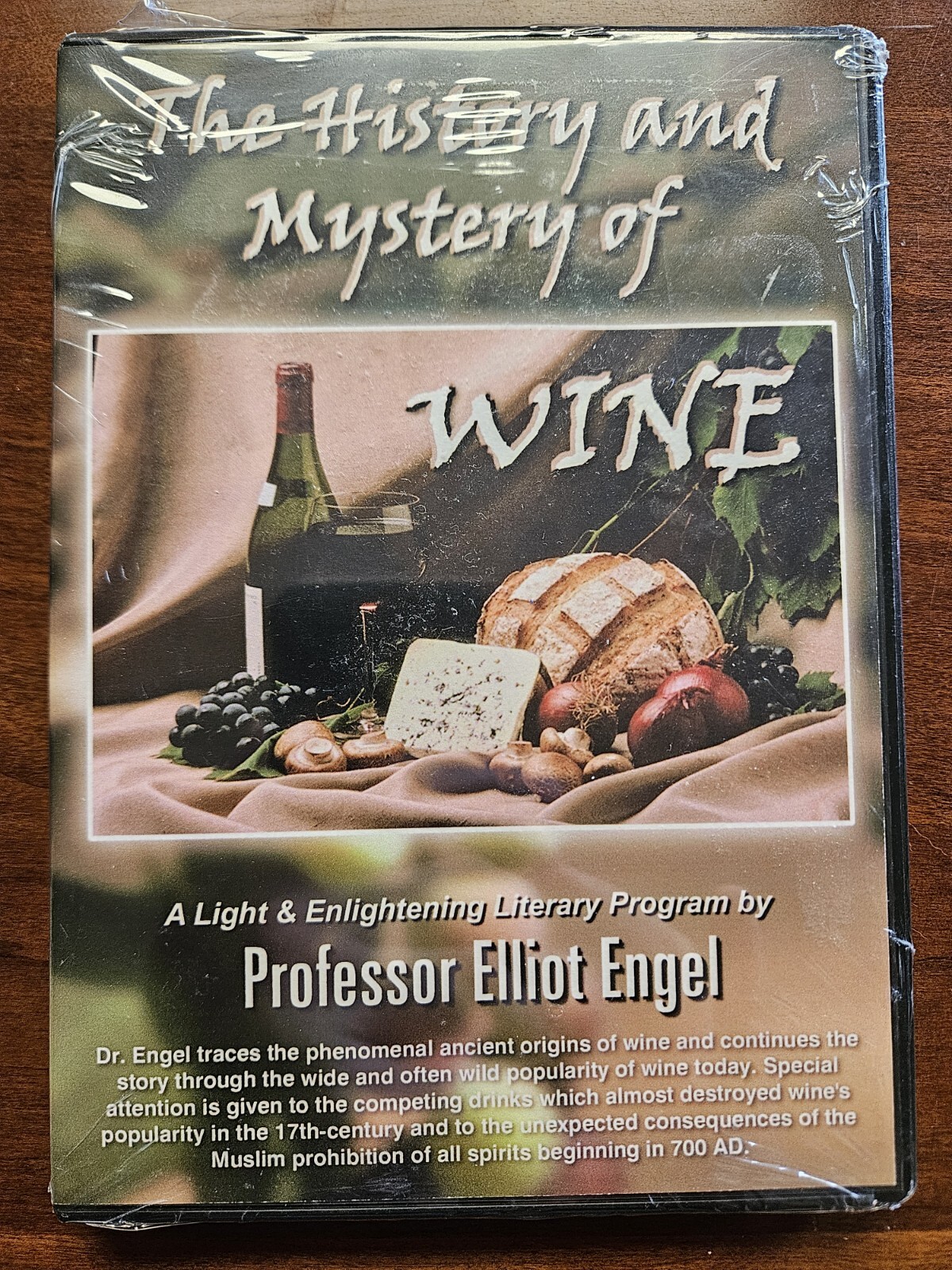 THE HISTORY & MYSTERY OF WINE CD Professor Elliott Engel Audiobook NEW Sealed