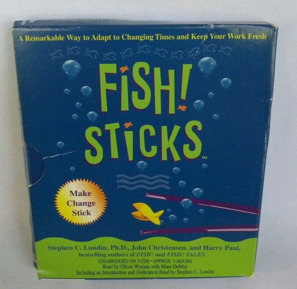 Fish! Sticks Audiobook x3 CDs Lundin Christensen Paul ISBN 1-4013-9668-2