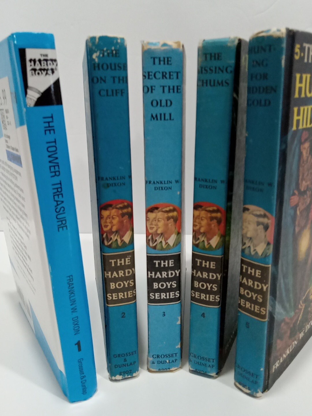 The Hardy Boys Hardcover Lot Of 5 Blue Books # 1-5 Starter Set