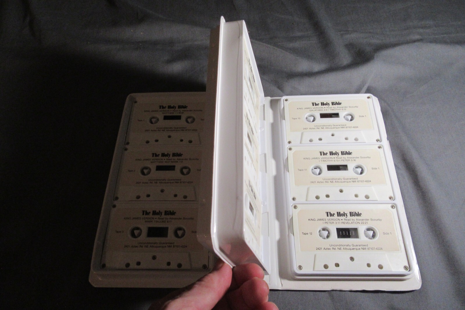The Holy Bible King James Version New Testament — 12 Cassette Tapes Complete