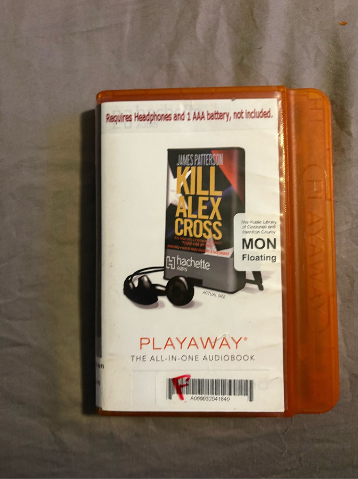 Kill Alex Cross by James Patterson Playaway Pre-loaded Audiobook