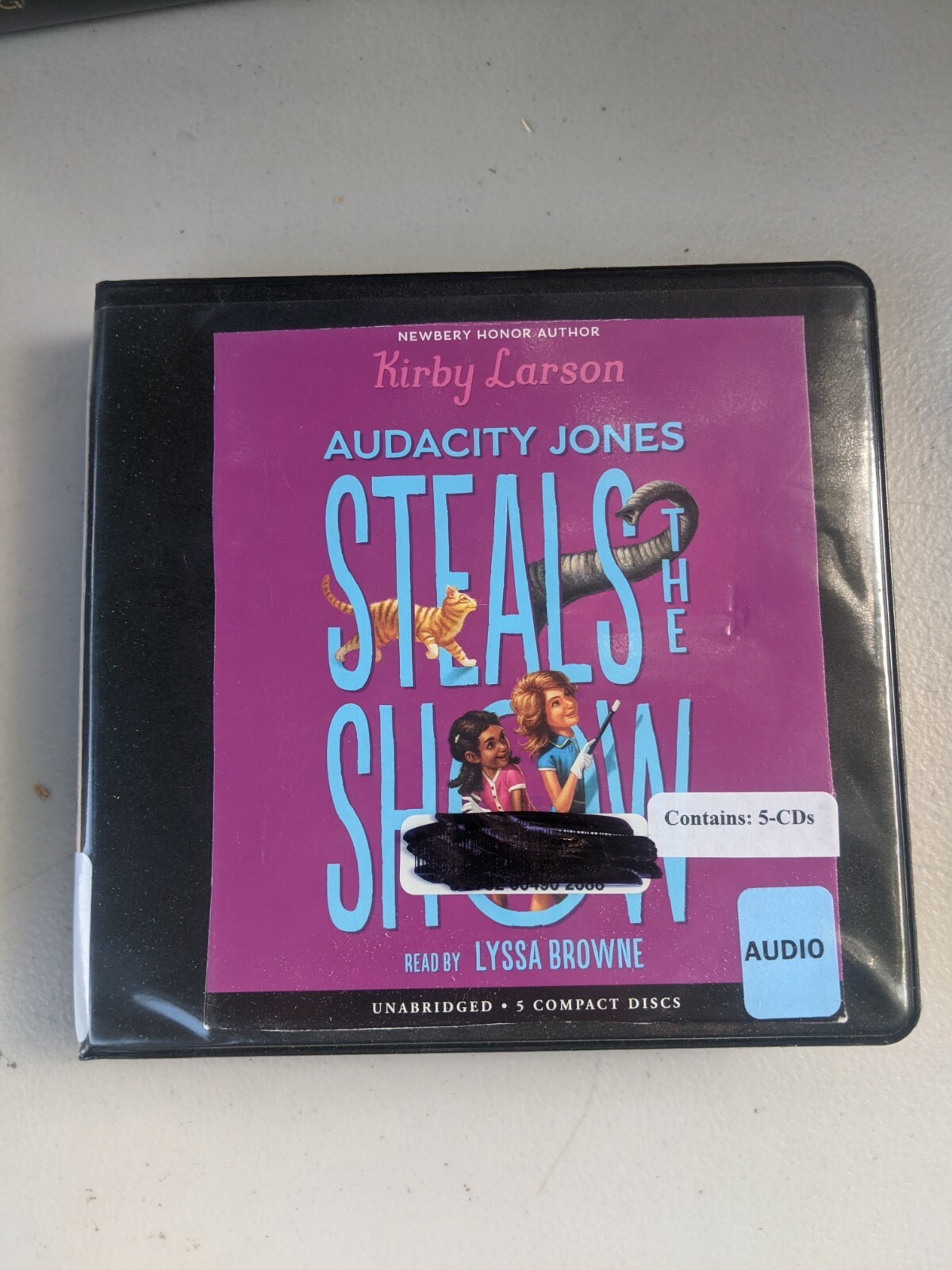 Shelf174H Audiobook~ AUDACITY STEALS THE SHOW UNABRIDGED BY KIRBY LARSON