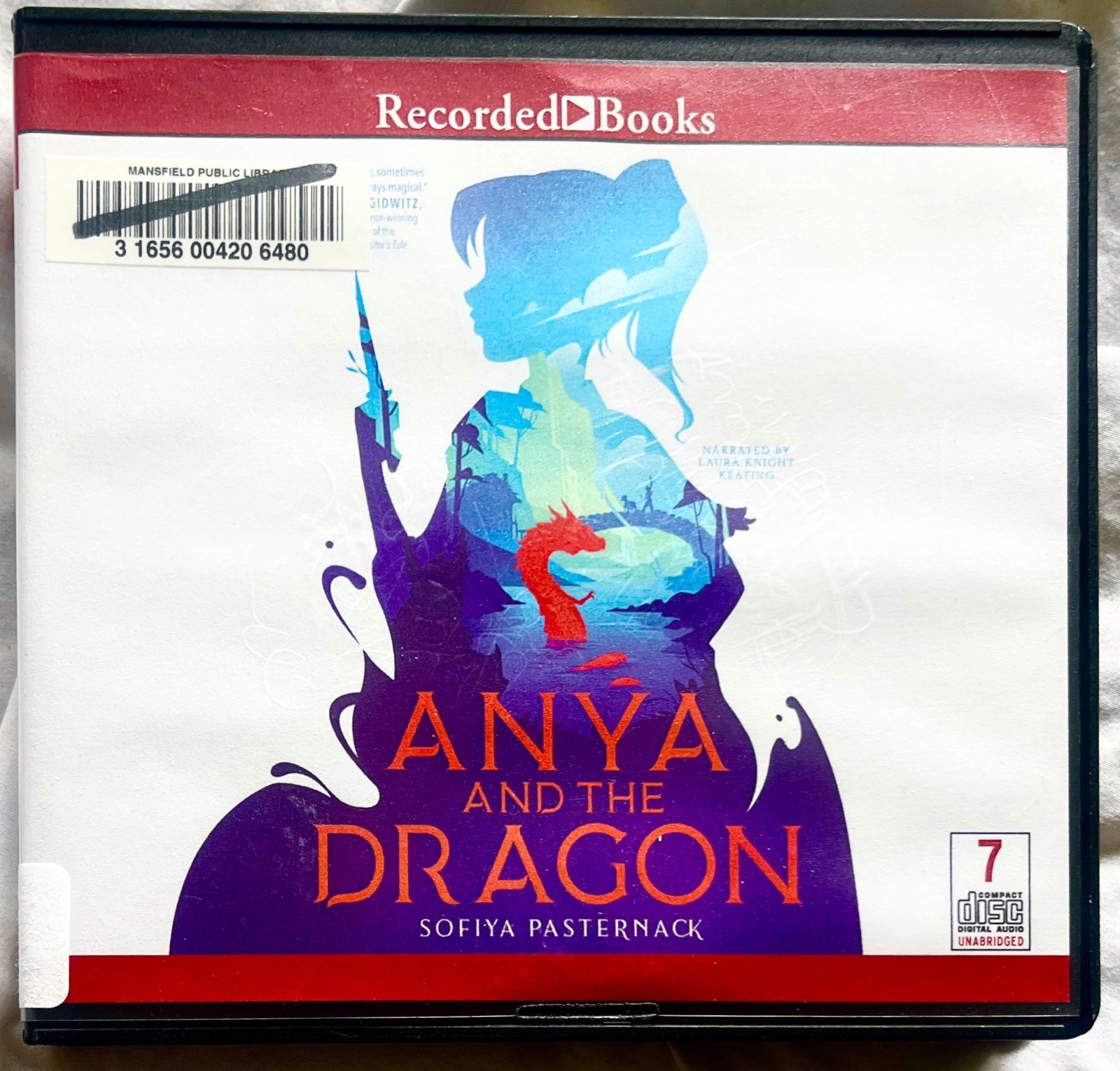 Anya And The Dragon🔴Sofiya Pasternack💿Recorded Books 9 CD Black Case EXLIB