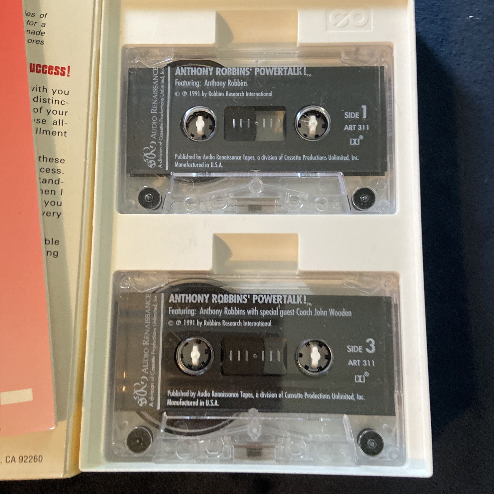 Powertalk! The Decision That Ensures Your Success! Anthony Robbins Cassette Tape