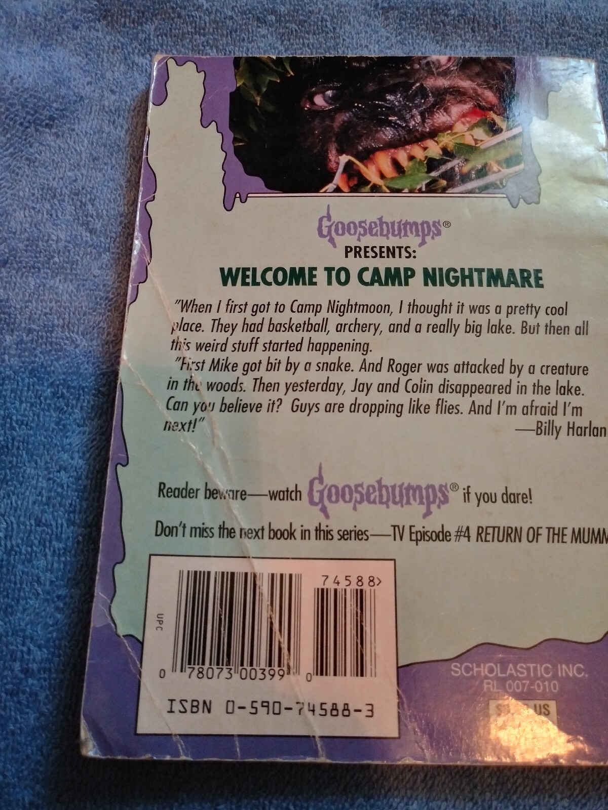 Goosebumps Presents TV Episode #3 – Welcome To Camp Nightmare by R. L. Stine 199