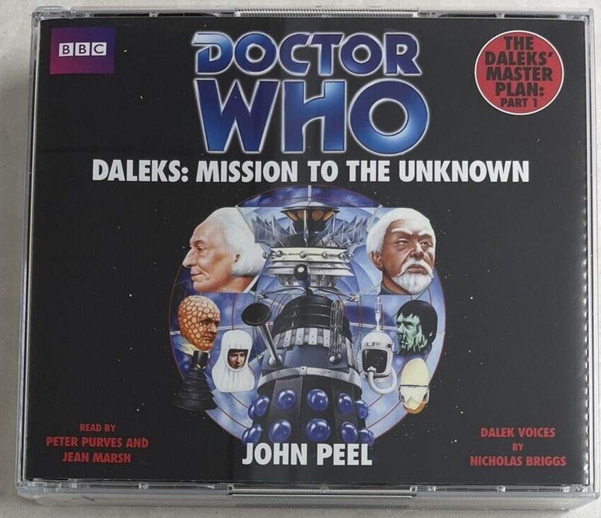 DOCTOR WHO- DALEKS: MISSION TO THE UNKNOWN-5CD BOXED SET- AS NEW -FREE POST AUST