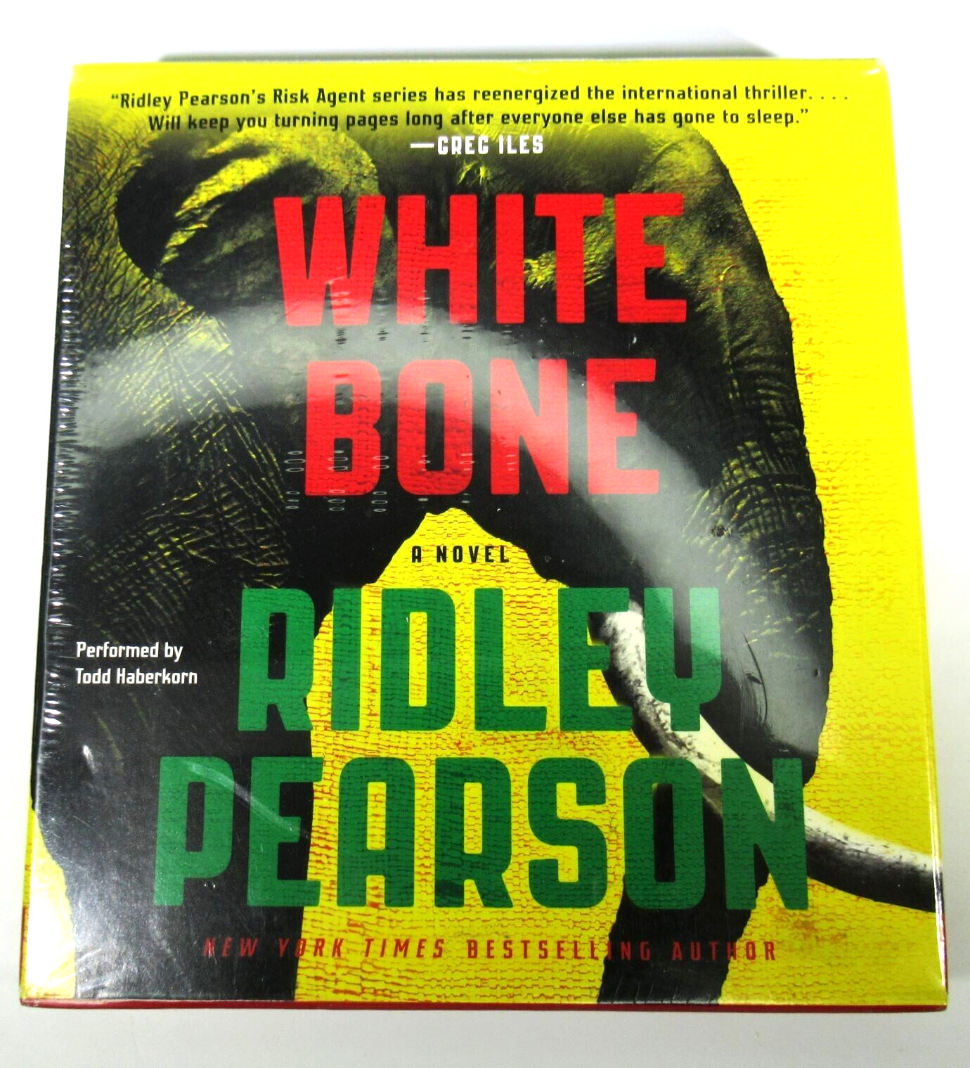 White Bone Audiobook by Ridley Pearson Risk Agent Series 2017 Compact Disc New
