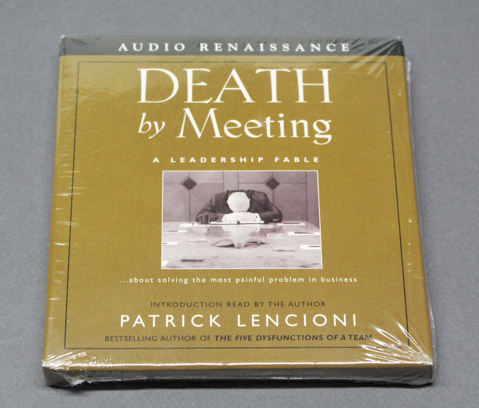 Death by Meeting A Leadership Fable by Patrick Lencioni Sealed 4 CD Audiobook