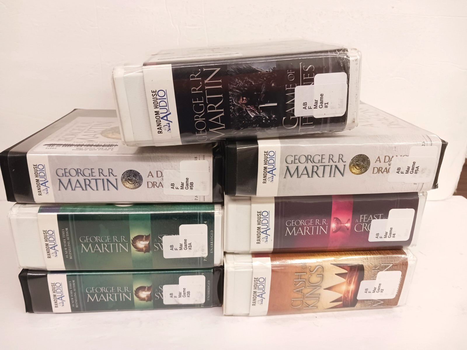 Game of Thrones Complete Audio CD Set 1-5 Unabridged 150 CDs Roy Dotrice Dragons