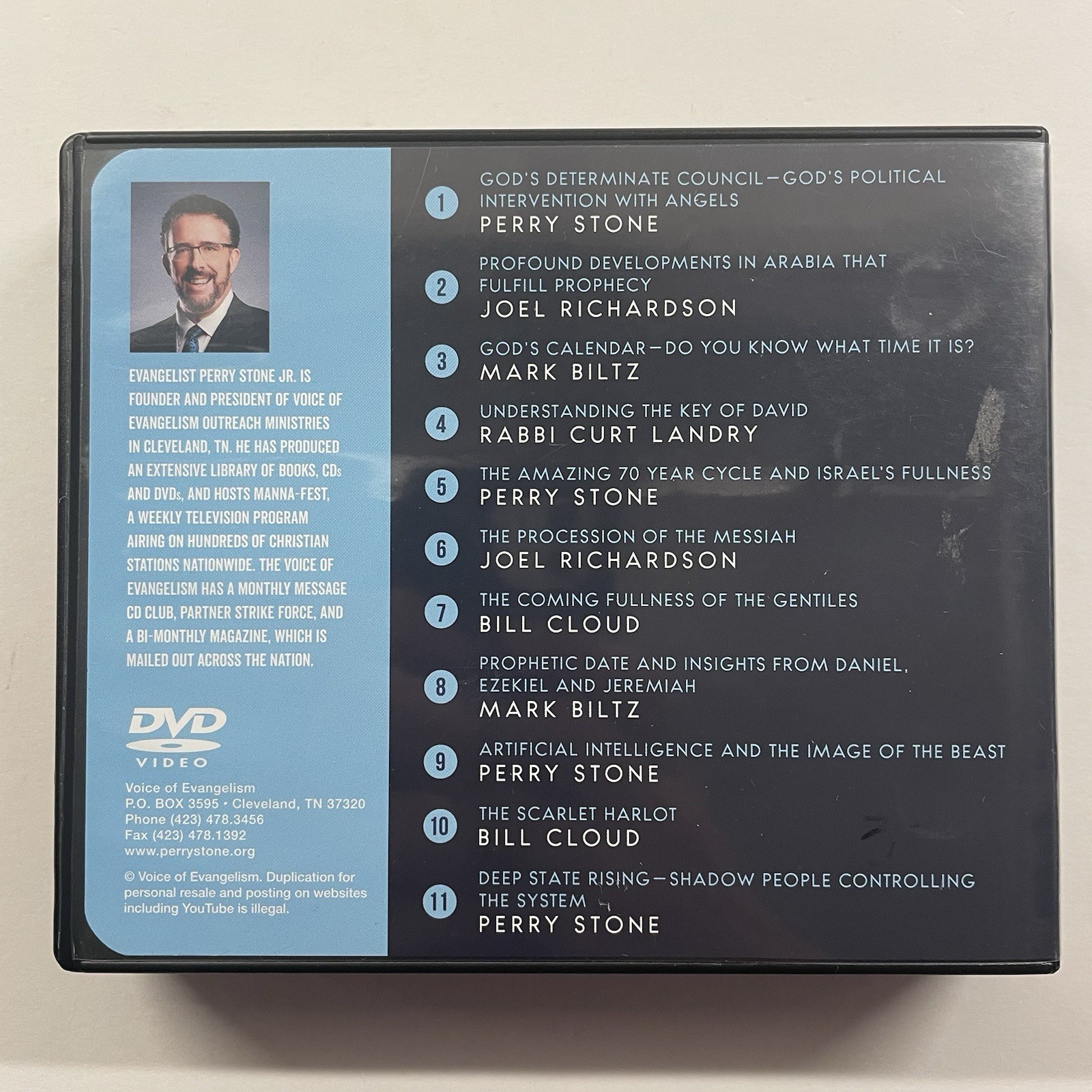 2018 Edition International Prophetic Summit 11 Disc DVD Set Perry Stone Preacher