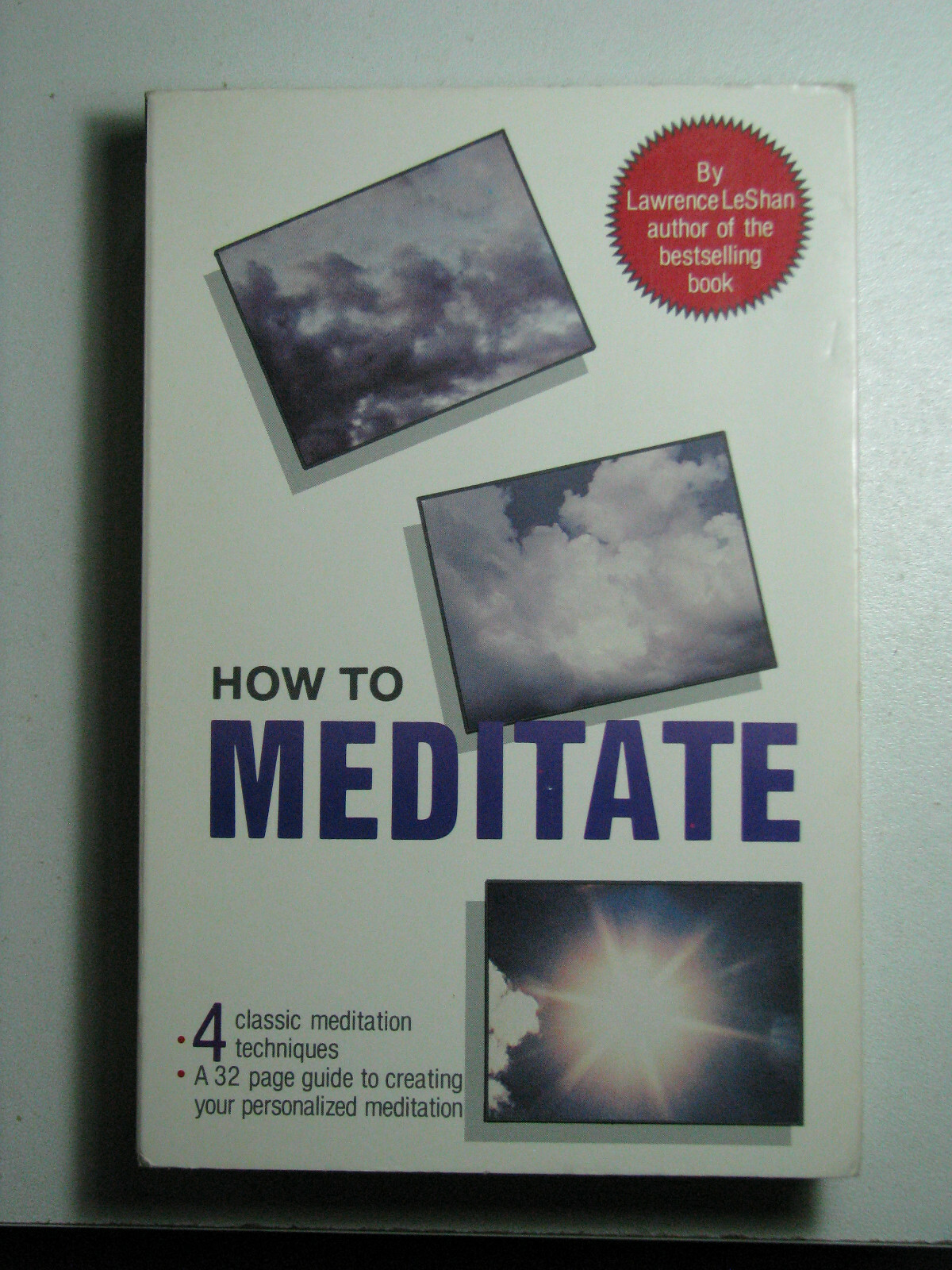 HOW TO MEDITATE by Lawrence LeShan 1987 Audiobook Tape Cassette 4 Techniques