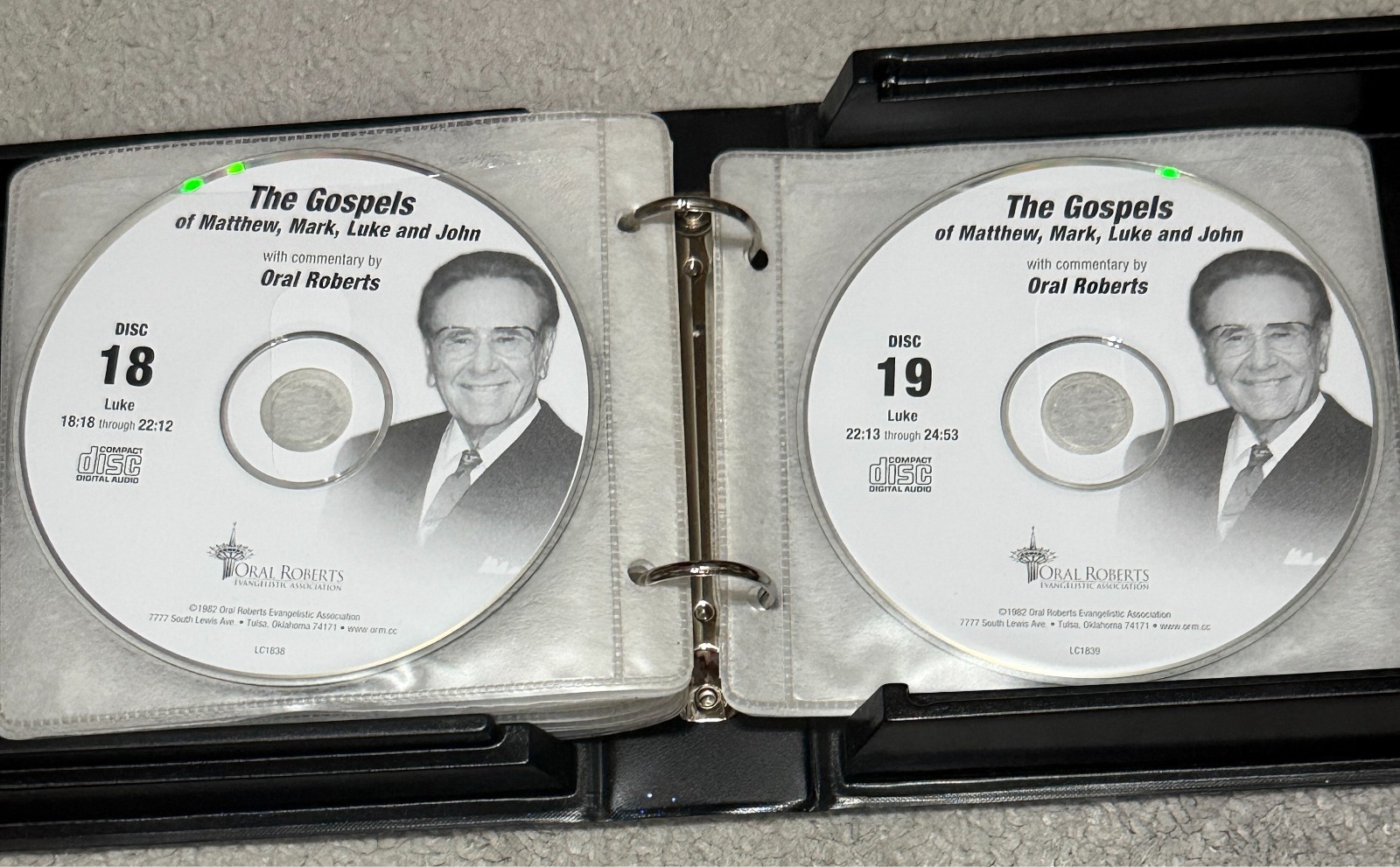 The Gospels Of Matthew Mark Luke & John Oral Roberts 24 CDs