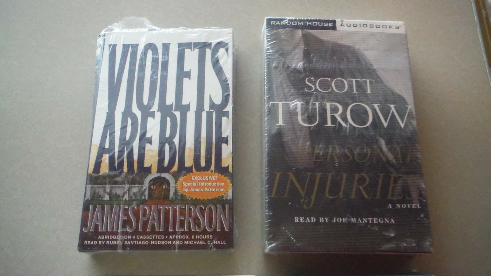 4-Audio Books on Cassette, Fire Ice, Personal Injuries, Moving Target, Violets a