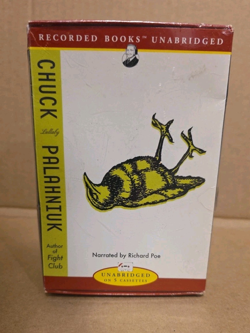 Lullaby Chuck Palahniuk Recorded Books Unabridged 5 Cassettes 2002 RARE sealed