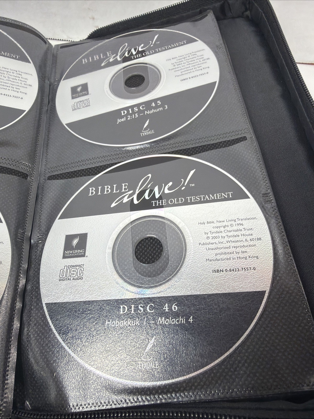 Bible Alive Old Testament 46 CD’s/New Testament 15 CD’s Leather Case W/Handle