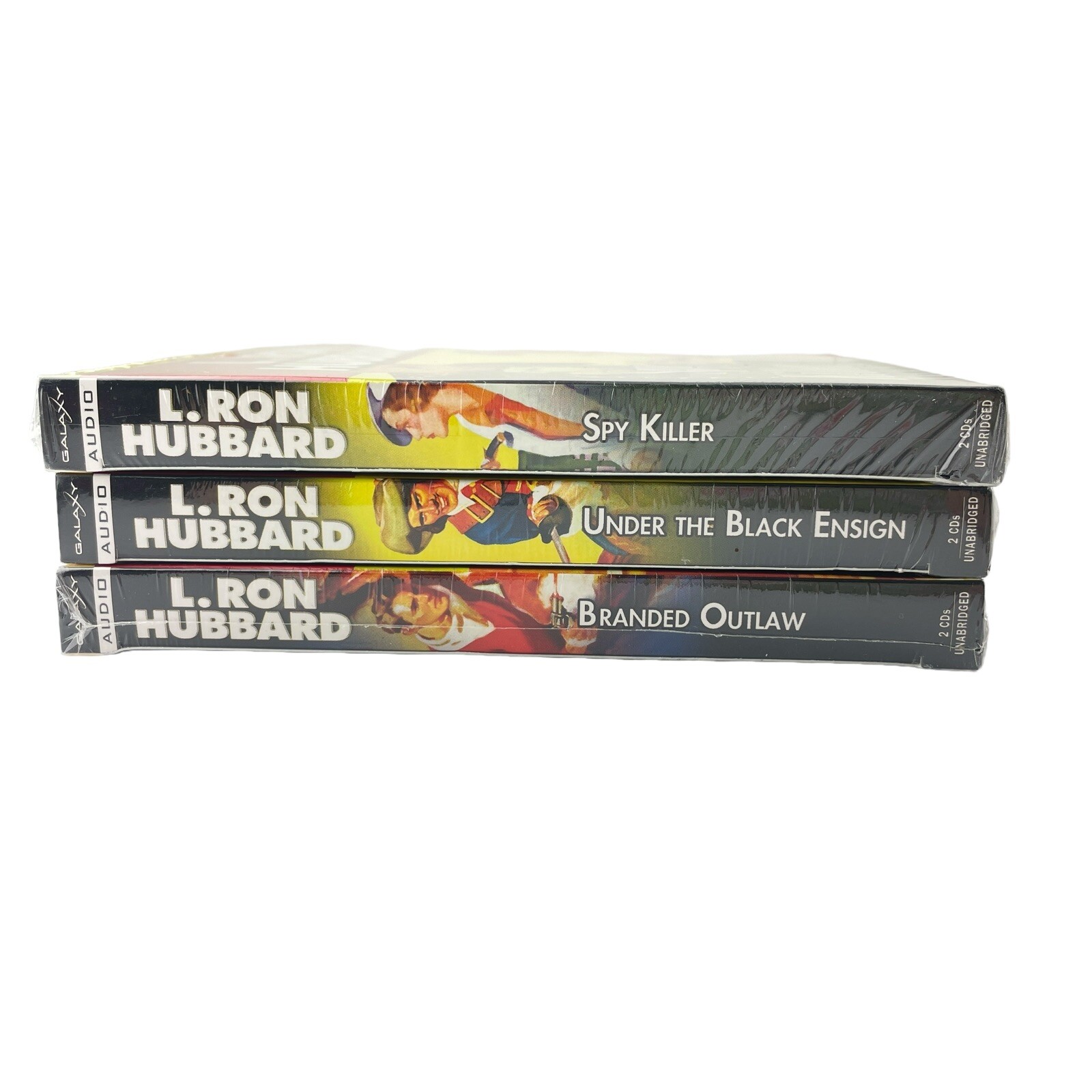 L. Ron Hubbard Audio CD Book Lot Branded Outlaw Spy Killer Under Black Ensign