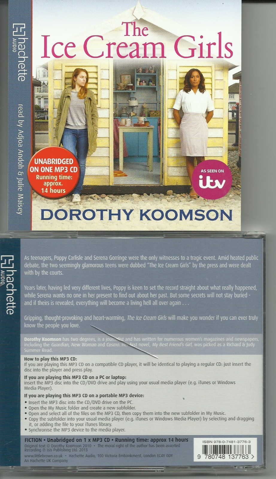 DOROTHY KOOMSON: THE ICE CREAM GIRLS MP3 CD AUDIOBOOK / 14 HRS RUNNING TIME