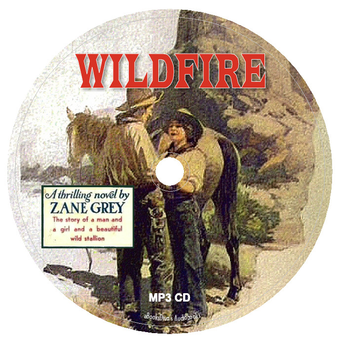 Wildfire Zane Grey Western Action & Adventure Audiobook in 1 MP3 Audio CD