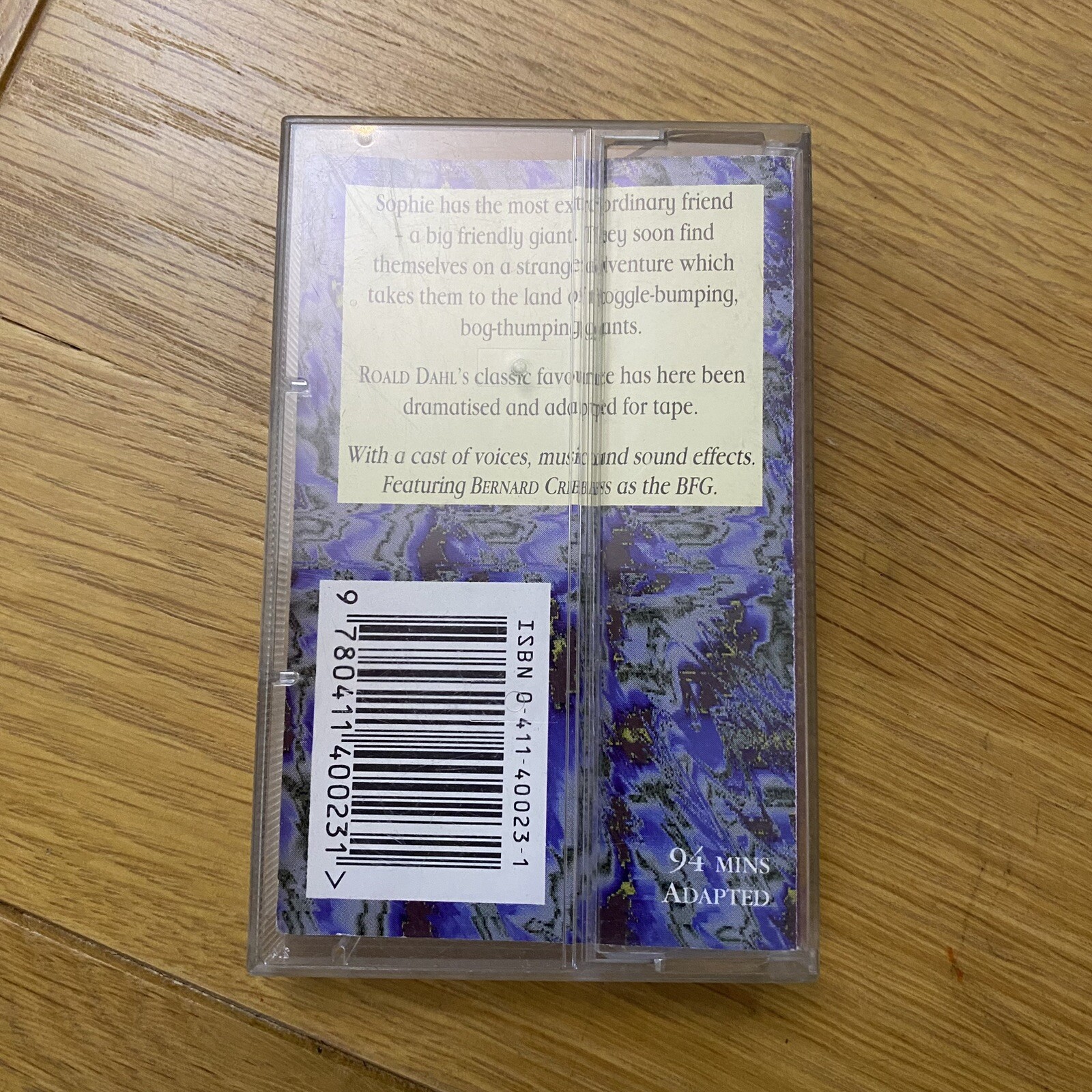 Roald Dahl The BFG With Cast Cassette Collins Theatre Tape Audiobook 94 Minutes