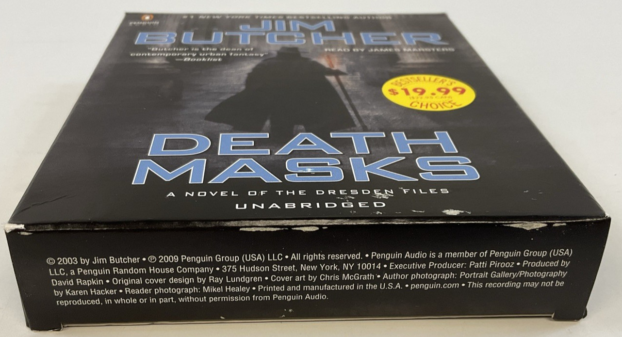 Death Masks by Jim Butcher Unabridged Audio Book 9 CDs/2009 Penguin Audio