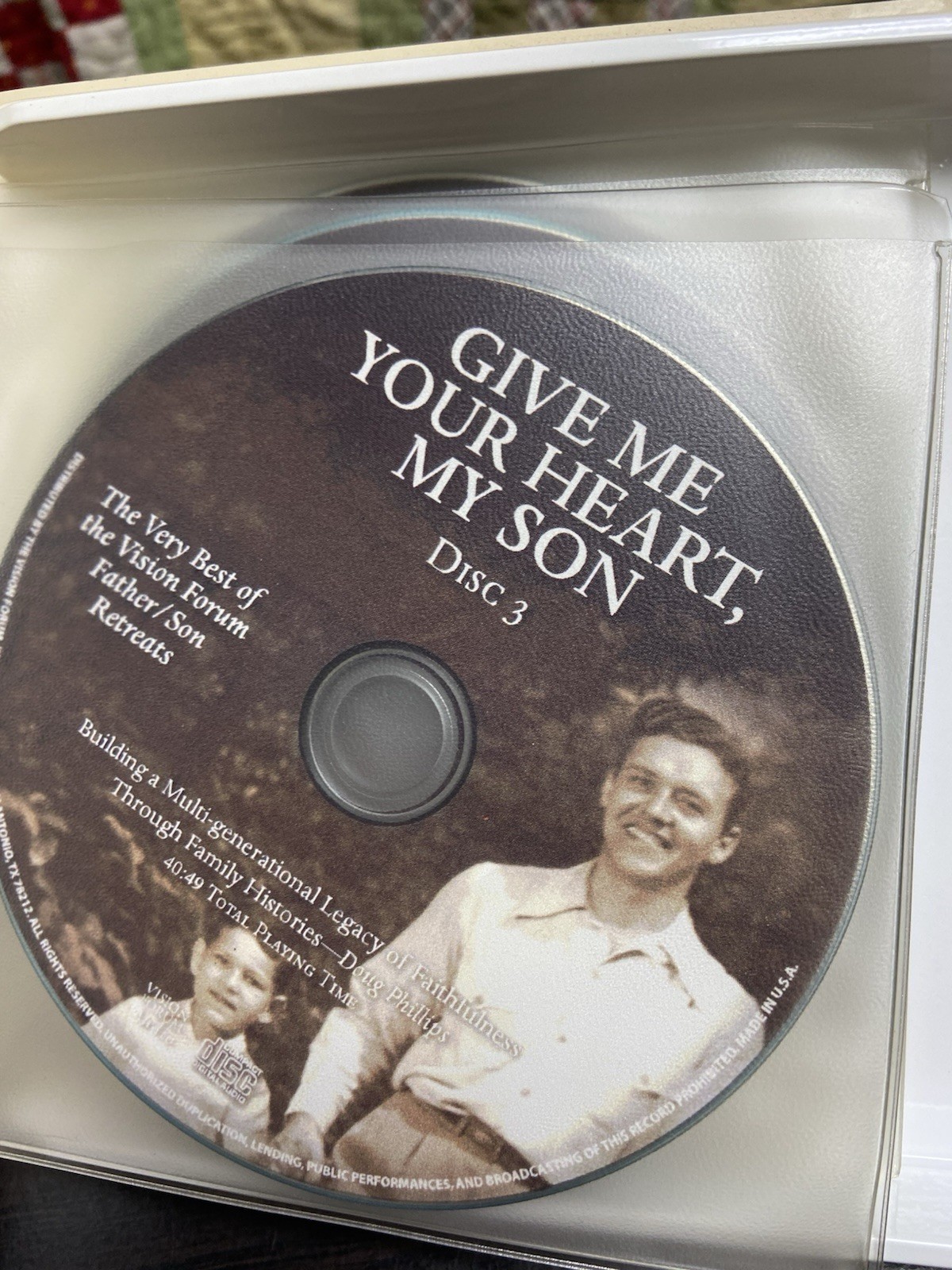 Give Me Your Heart, My Son Father/Son Series Audiobook 8 cds 2003