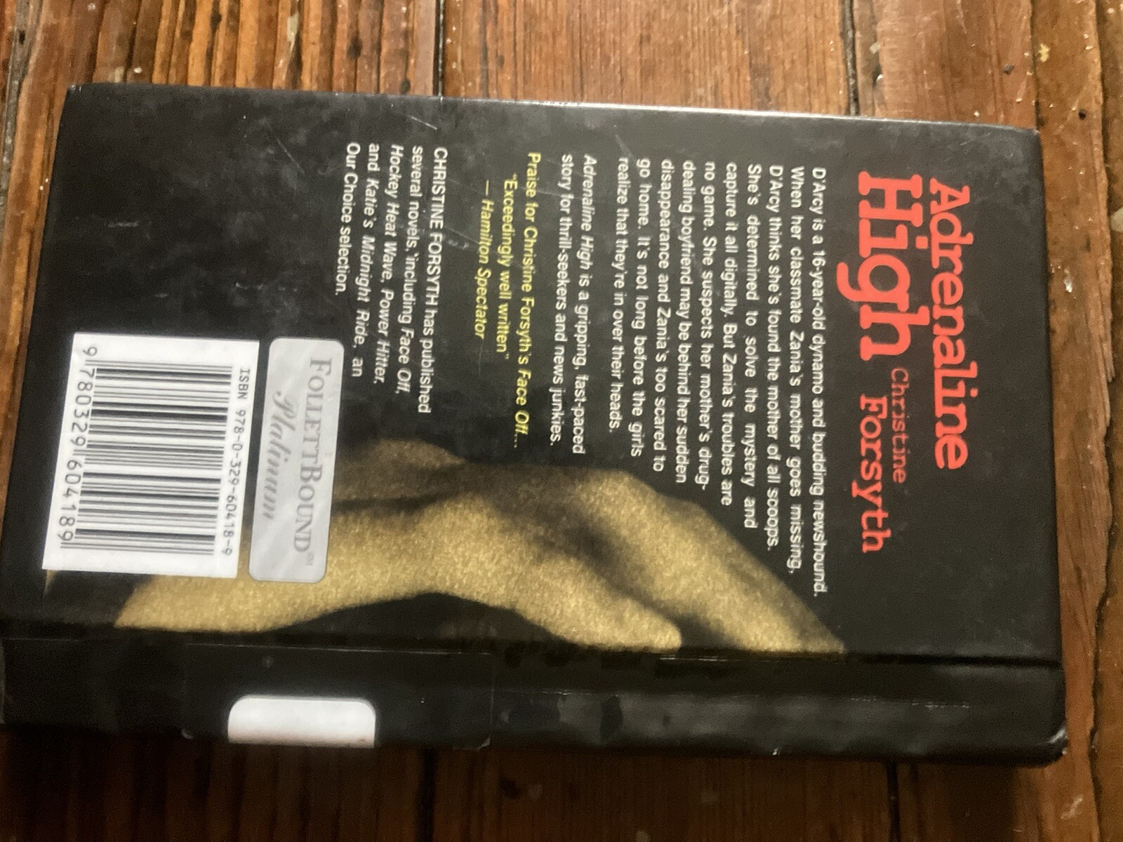 ADRENALINE HIGH (LORIMER SIDESTREETS) By Christine A. Forsyth, ex library, GUC