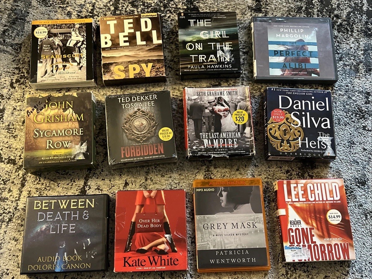Audiobook Lot Of 12 Mystery Crime Apocalyptic Fantasy And More!