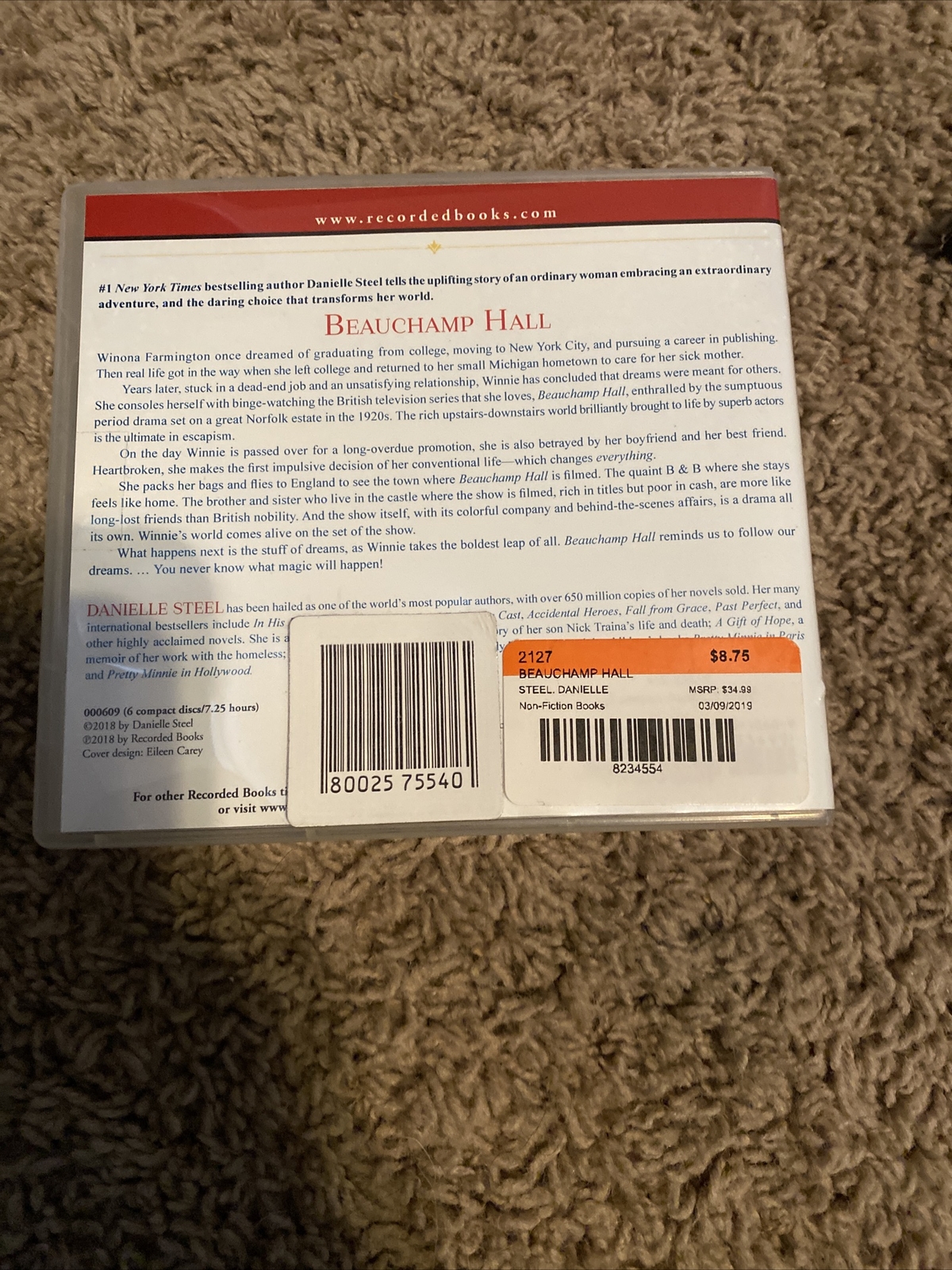 Beauchamp Hall by Dan John Miller: Used Audiobook